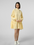 Картинка Жовта лляна сукня з мереживом