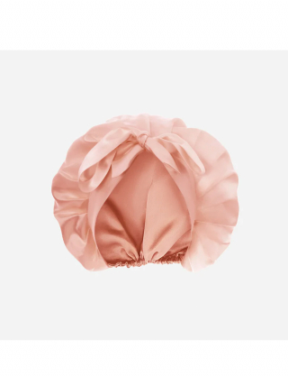 Картинка Шовкова нічна шапочка рожева