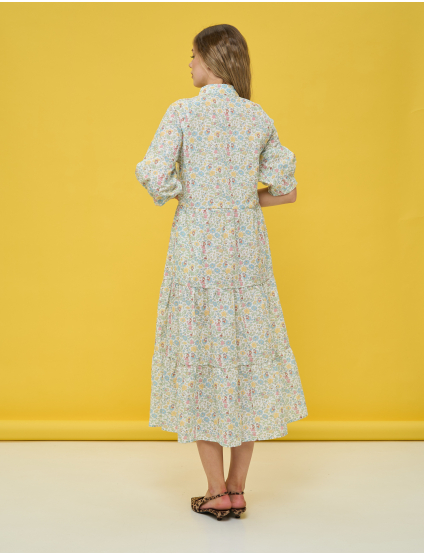 Картинка Максі‑сукня з ніжним дрібним принтом у пастельній гамі