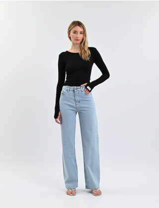 Картинка Джинси WIDE LEG блакитні