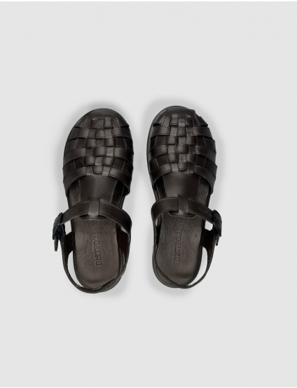 Картинка Босоніжки темно-коричневі