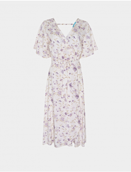 Картинка Сукня біла з квітковим принтом 