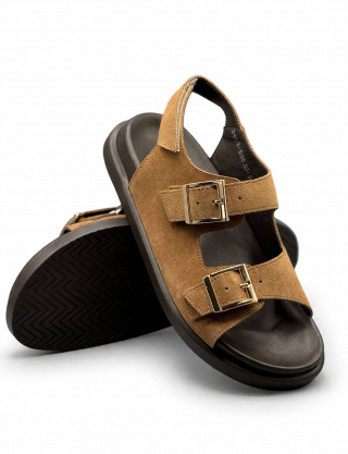 Картинка Босоніжки світло-коричневі