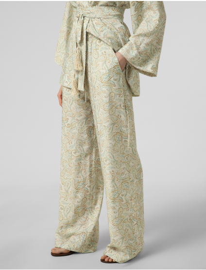 Картинка Штани прямого крою та поясом на резинці