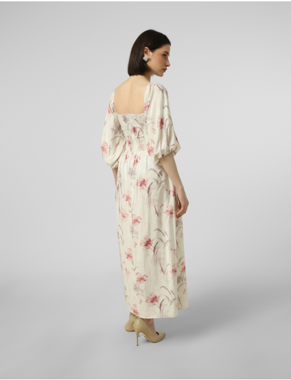 Картинка Сукня біла з квітковим принтом