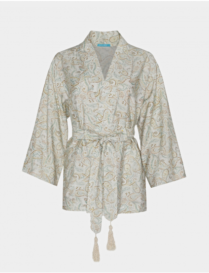 Картинка Літнє кімоно з Перським візерунком на запах