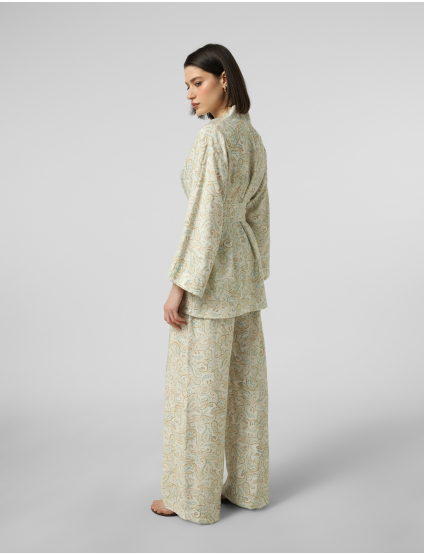 Картинка Літнє кімоно з перським візерунком на запах