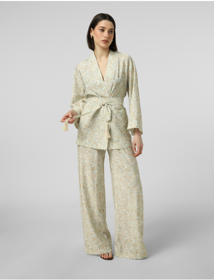 Картинка Літнє кімоно з перським візерунком на запах