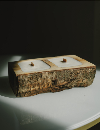 Картинка Ароматична свічка на дерев'яній основі