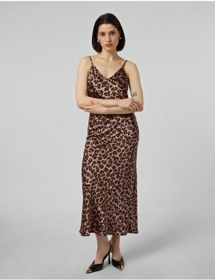Картинка Сукня-комбінація довжини міді з леопардовим принтом
