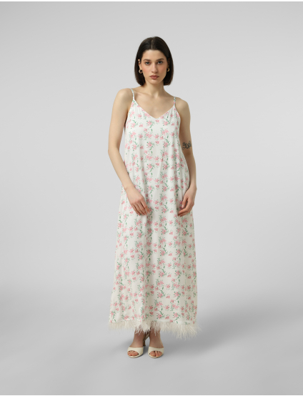 Картинка Легка максі-сукня на тонких бретелях