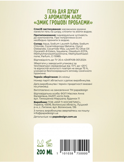Картинка Гель для душу "Змиє грошові проблеми" 2026
