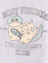 Картинка Футболка з аплікацією "Best Friend's Club" кіт, сірий меланж (unisex)