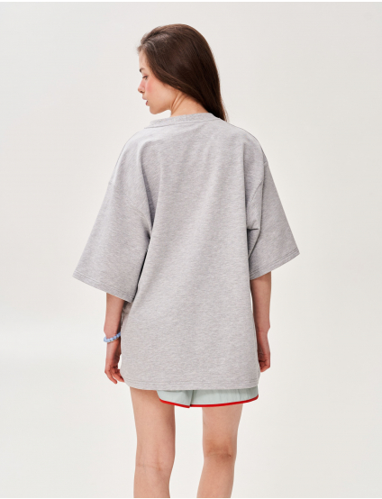 Картинка Футболка з аплікацією "Best Friend's Club" кіт тусовщик