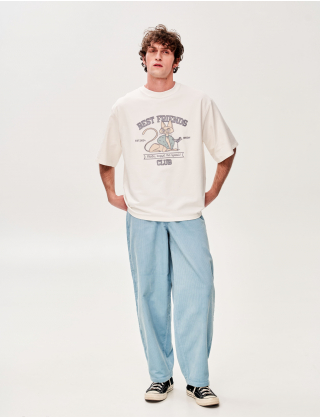 Картинка Футболка з аплікацією "Best Friend's Club" кіт тусовщик