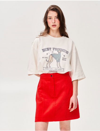 Картинка Футболка з аплікацією "Best Friend's Club" пес модник