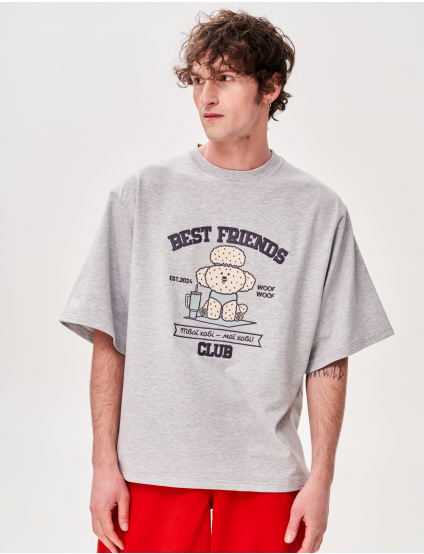 Картинка Футболка з аплікацією "Best Friend's Club"