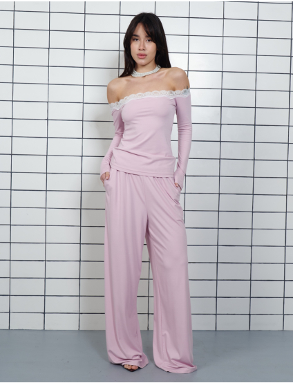 Картинка Лонгслів рожевий