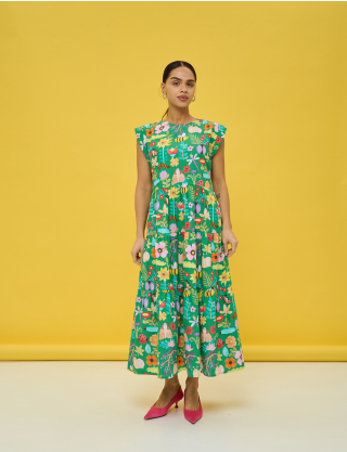 Картинка Сукня максі в принт