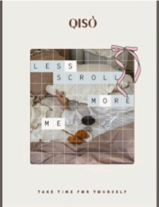 Картинка Блокнот із написом Less Scroll More Me