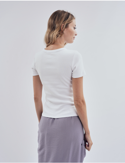 Картинка Базова футболка в рубчик