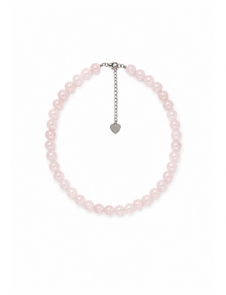 Картинка Намисто з рожевого кварцу