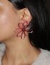 Картинка Рожево-коричневі сережки у формі квітів