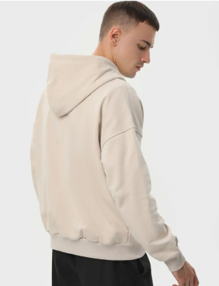 Картинка Худі бежеве на блискавці з бавовни Ray Premium Loose
