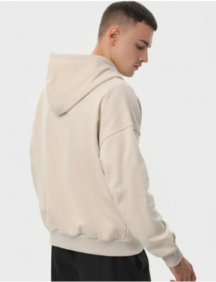Картинка Худі бежеве на блискавці з бавовни Ray Premium Loose