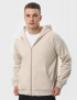Картинка Худі бежеве на блискавці з бавовни Ray Premium Loose