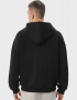 Картинка Худі чорне на блискавці з бавовни Ray Premium Loose