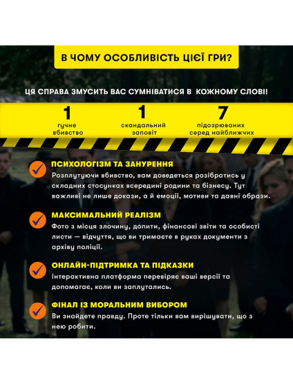 Картинка Настільна гра "Ціна Заповіту"