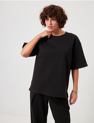 Картинка Базова футболка oversize чорна