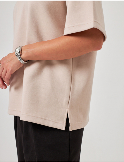 Картинка Базова футболка oversize бежева