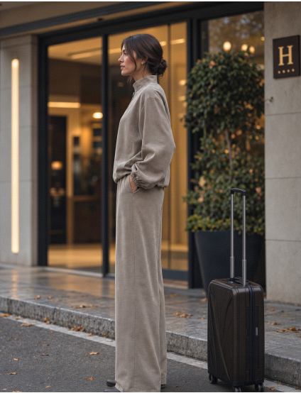 Картинка Брюки wide leg з еластичним поясом