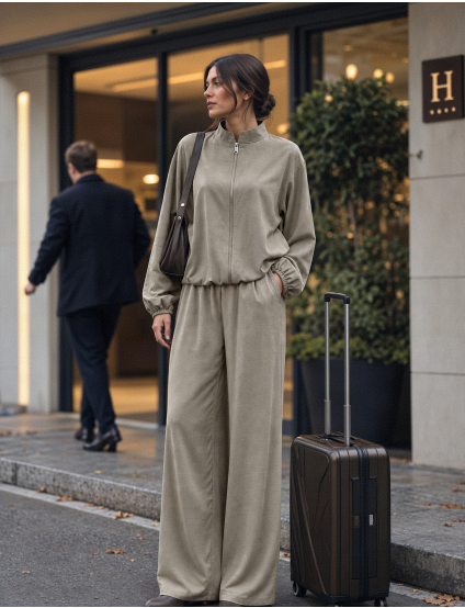 Картинка Брюки wide leg з еластичним поясом