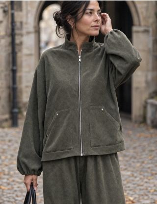 Картинка Бомбер oversize на блискавці