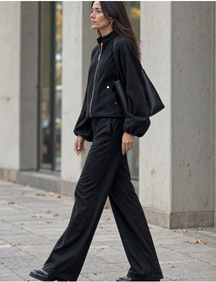 Картинка Брюки wide leg з еластичним поясом