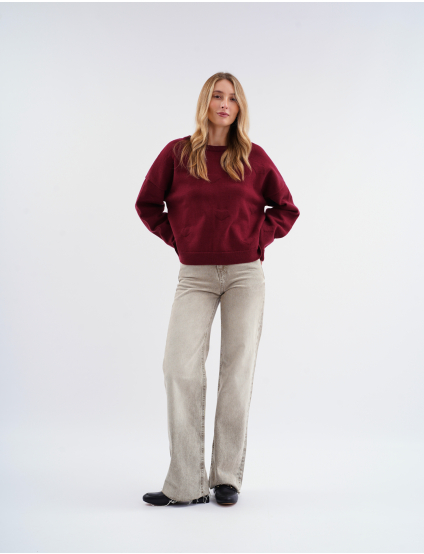 Картинка ДЖИНСИ WIDE LEG БЕЖЕВІ 