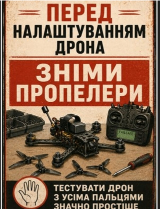 Картинка Постер "Перед налаштуванням дрона"