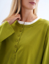 Картинка Лонгслів у стилі layered look зелений