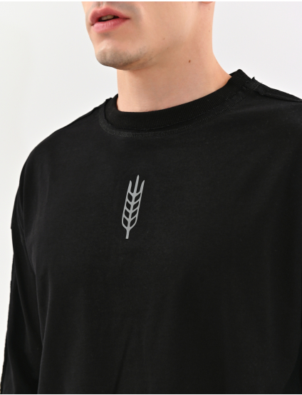 Картинка Лонгслів чорний