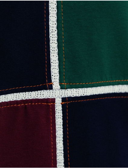 Картинка Футболка oversize в стилі color block