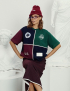 Картинка Футболка oversize в стилі color block