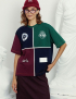 Картинка Футболка oversize в стилі color block