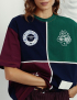 Картинка Футболка oversize в стилі color block