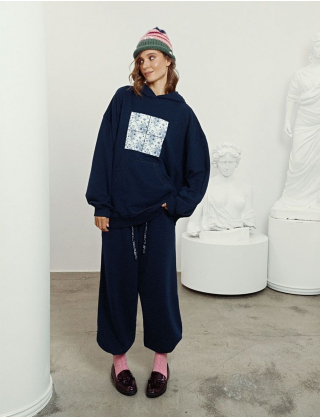 Картинка Худі oversize з авторським принтом