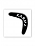 Картинка Чорна 3D-наліпка "KARMA"