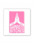 Картинка Рожева 3D-наліпка Namaste Bitches