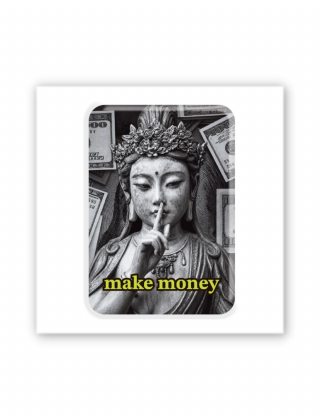 Картинка 3D-наліпка Make Money